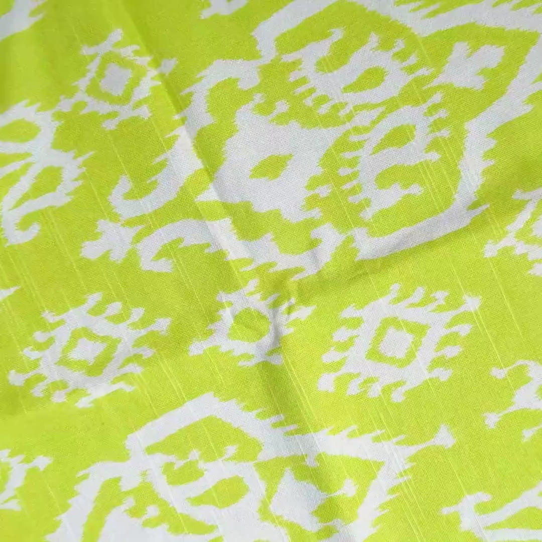 Lime Green Indian Style Rocking Chair Cushion Cover